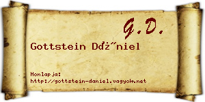 Gottstein Dániel névjegykártya